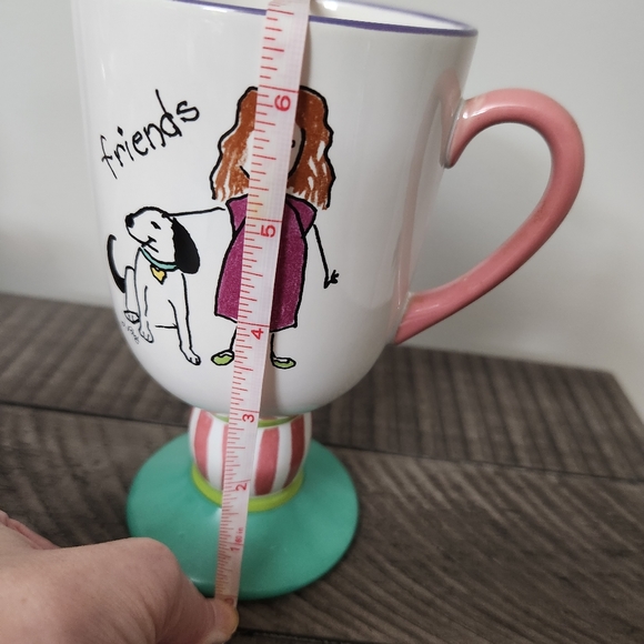 Set of 2 Pfaltzgraff Friends w/ dogs mugs cups with base Great Gift! - Picture 8 of 10